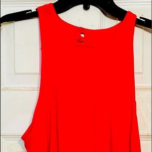 Charlotte Russe Red High/Low Blouse